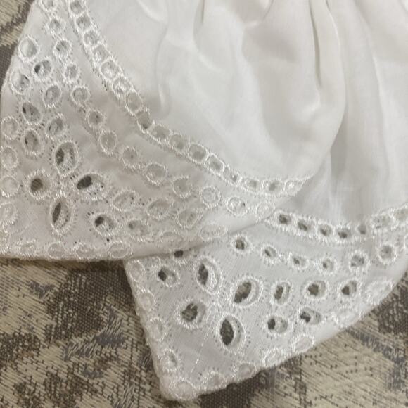 J. Crew white Eyelet bow hair clip Hair barrette - Picture 9 of 9